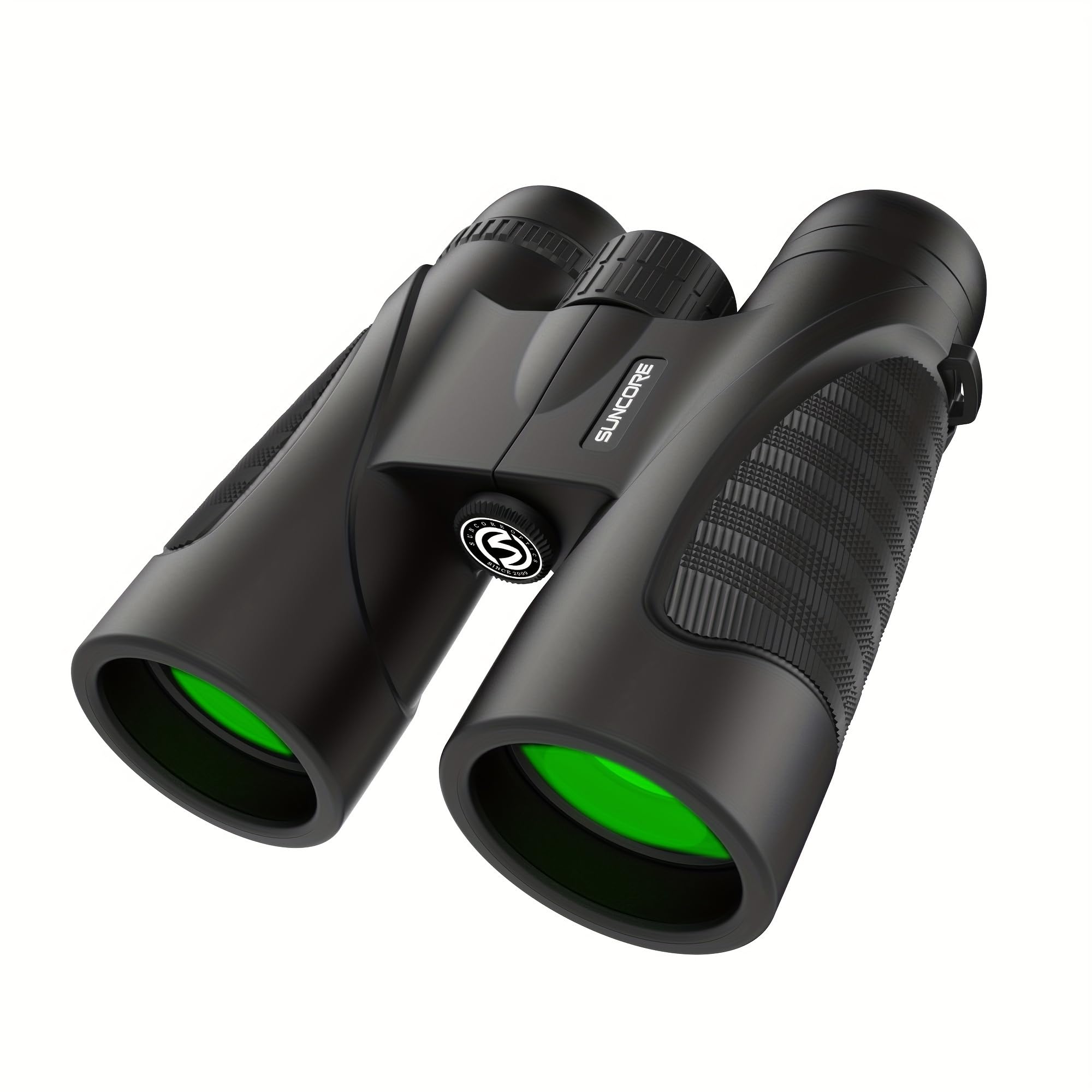 Warmax Jumelles 12x42 Pour Adultes - Observation Oiseaux, Voyages, Chasse Et Concerts - Vert Foncé